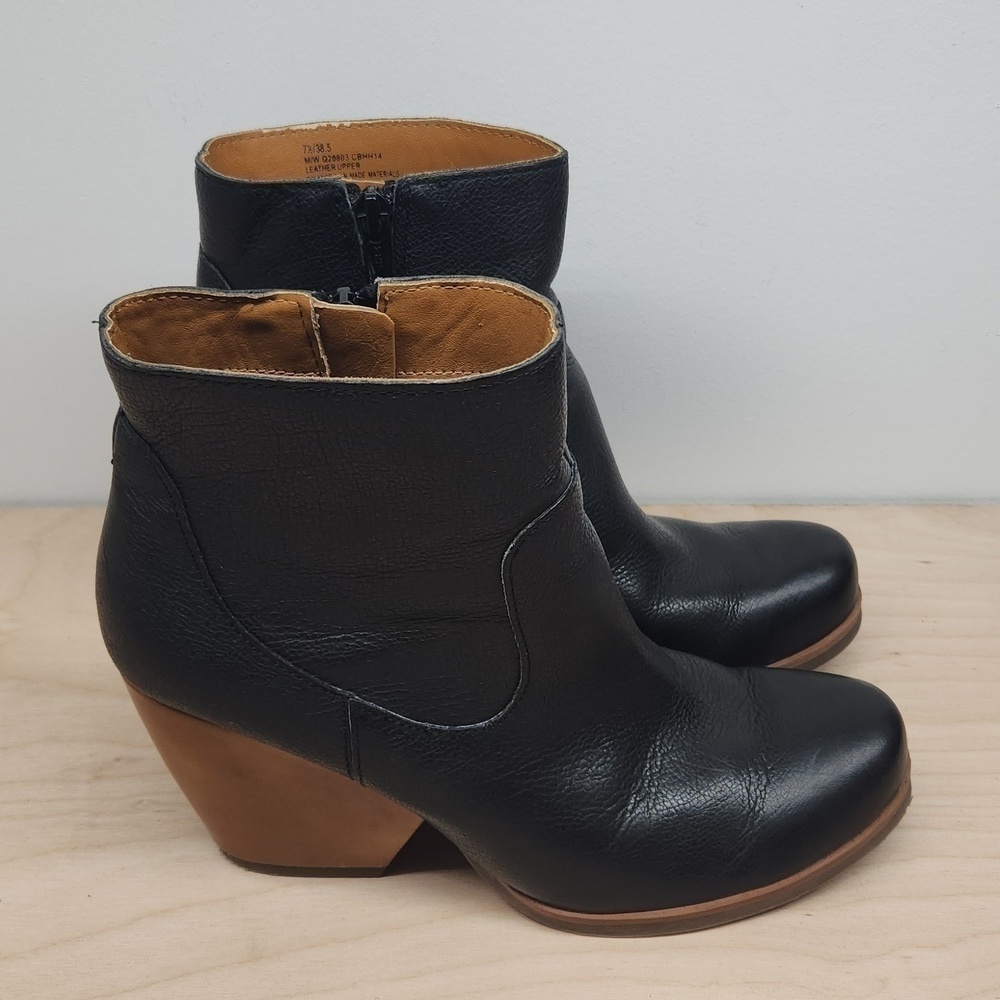 Kork-Ease Patrina Leather Ankle Boots Booties Women’s Sz 7 1/2 EUC NICE! - Picture 2 of 16